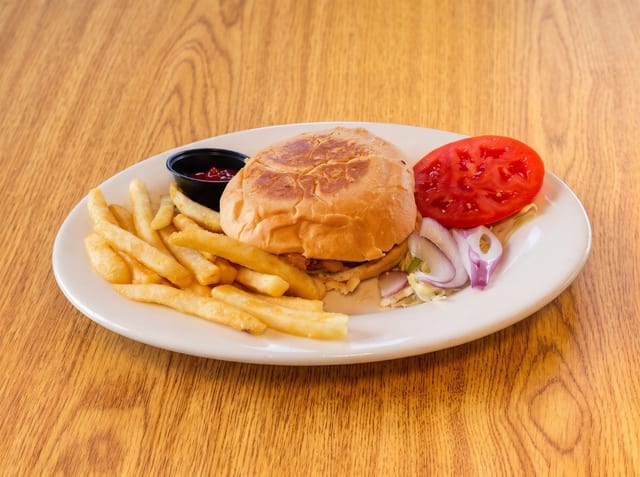 Quarter-Pound Angus Burger.