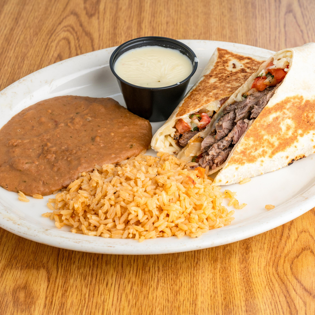 Cheesy Beef Burrito.