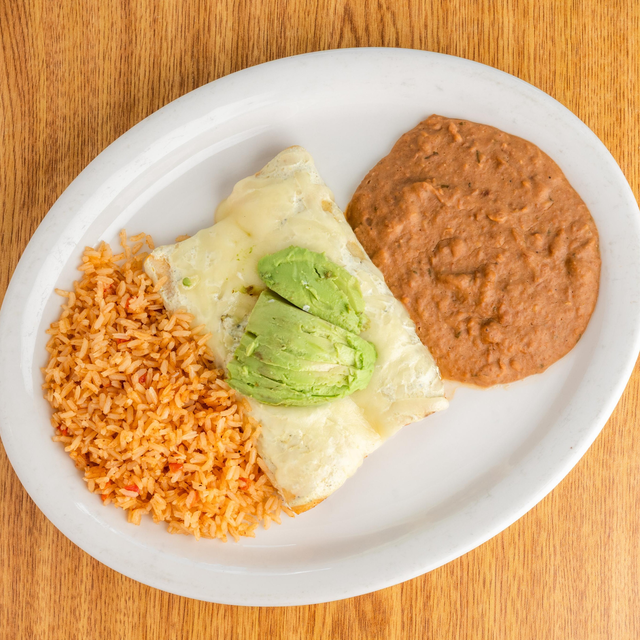 Chicken Avocado Enchiladas.
